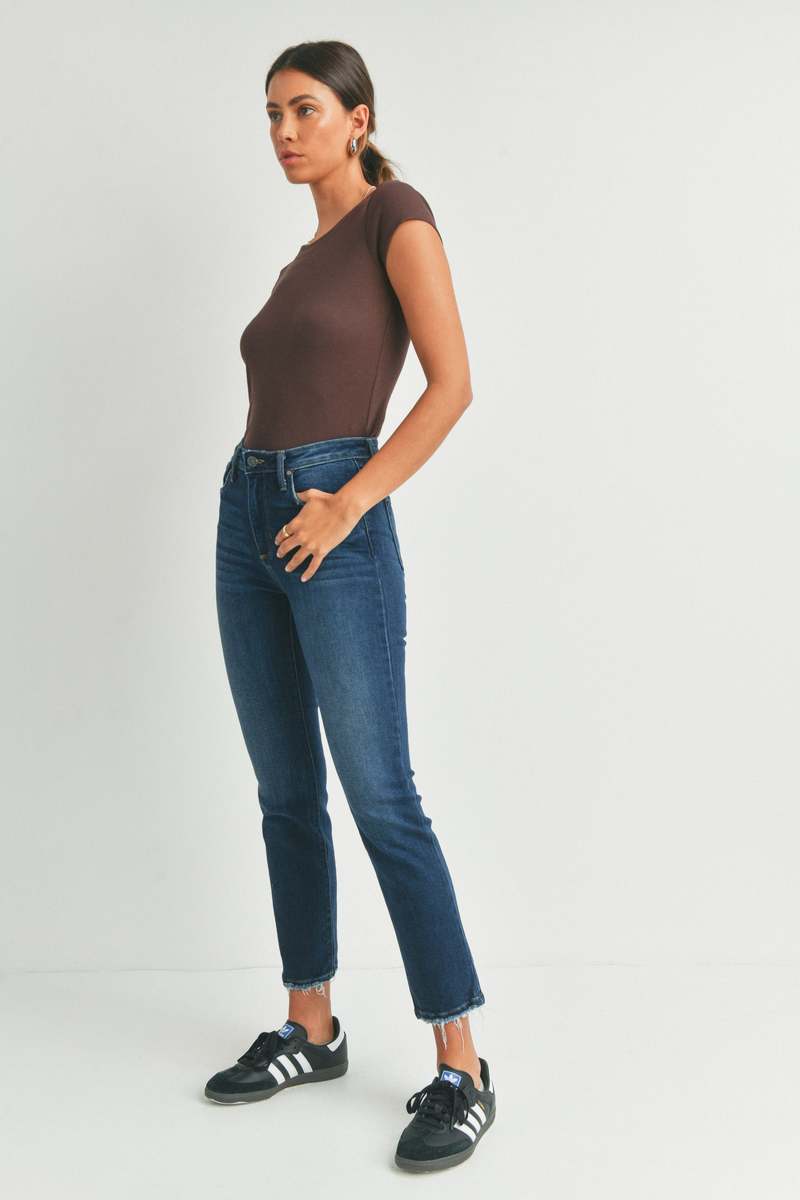 Just Black Denim The Clean Straight - Washed Black/Dark