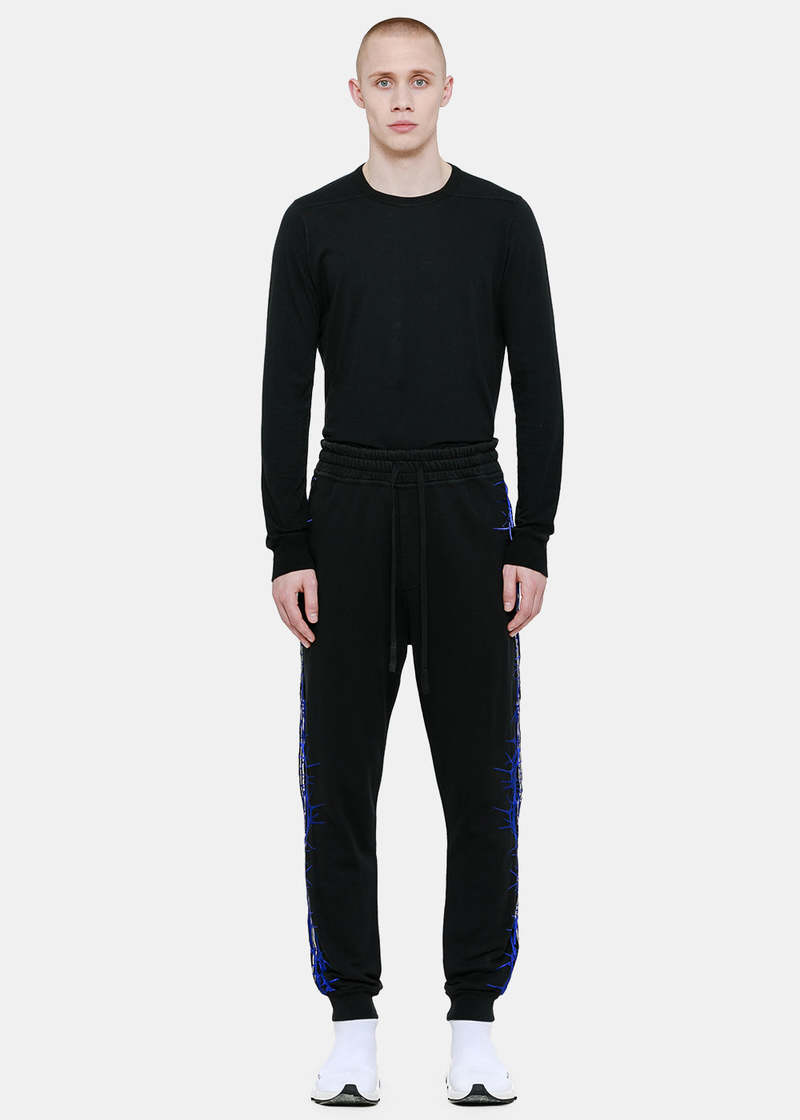 パンツ haider ackermann Haider Ackermann Embroidered Sweatpants - Black | Garmentory