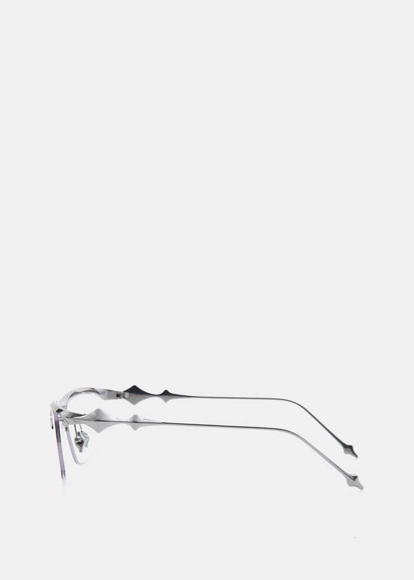 メガネ・老眼鏡 Gentle Monster Kro 02 Silver Gentle Monster Kro 02 square-frame Glasses | Silver | FARFETCH