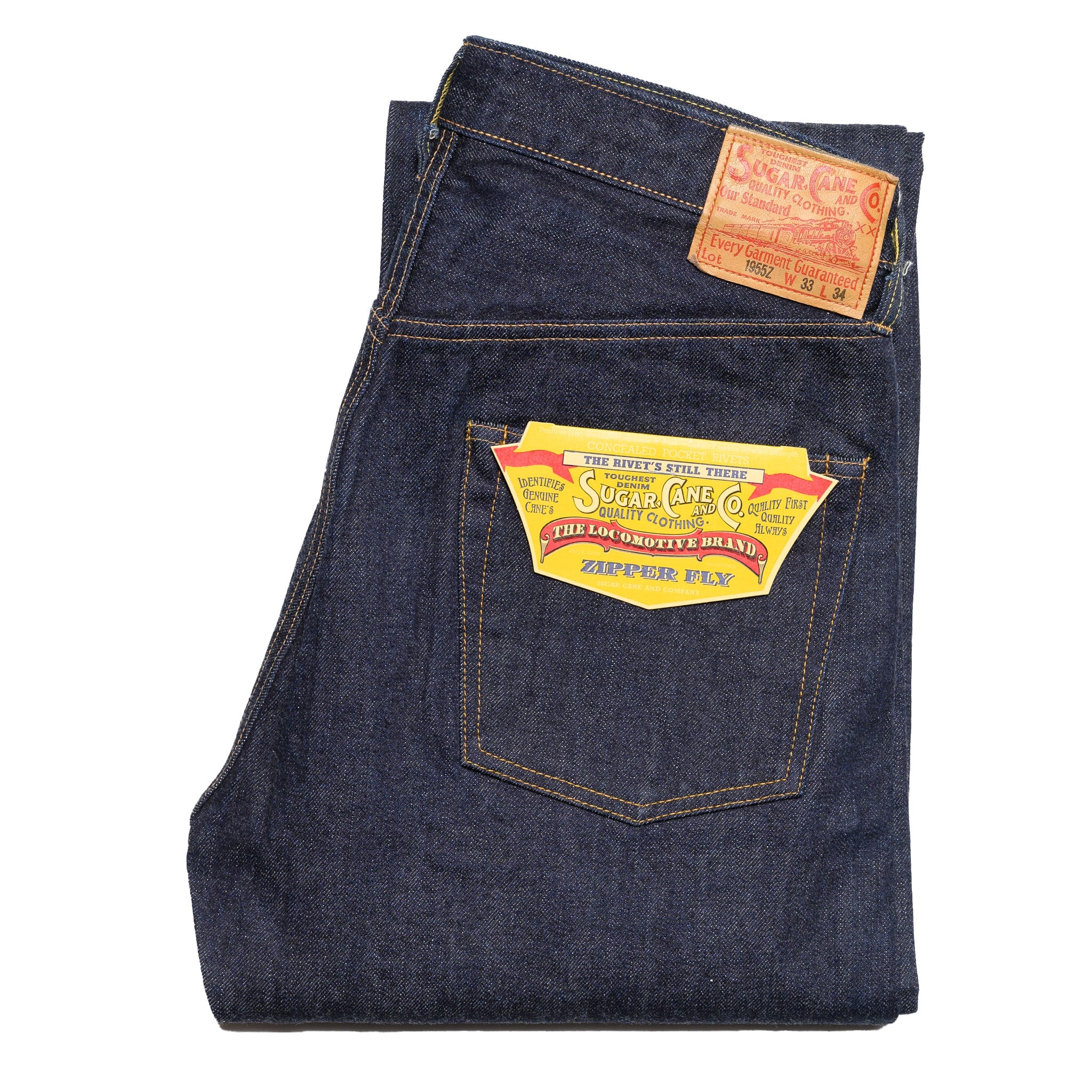 Sugar Cane 1955Z 14oz Selvedge Denim (Zipper Fly) SC42955 Jeans