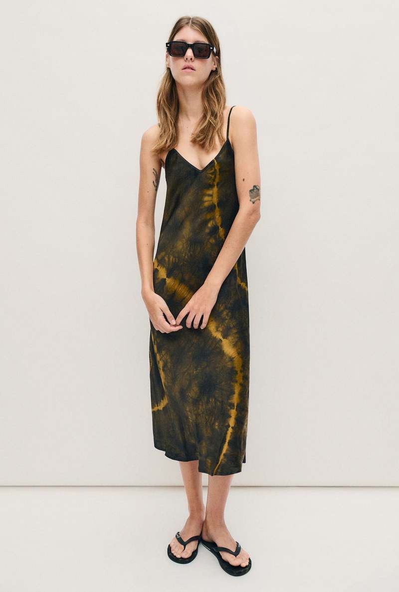 Silk Laundry 90s Slip Dress - Tie-Dye | Garmentory Silk Laundry 90s Slip Dress - Tie-Dye | Garmentory