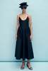 Silk Laundry Dive Dress - Black - Thumbnail 2
