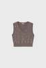 Silk Laundry V-Neck Sweater Vest - Pearl - Thumbnail 1