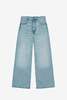 Ganni Soft Rigid Denim Baggy Jeans - Light Blue Stone - Thumbnail 1