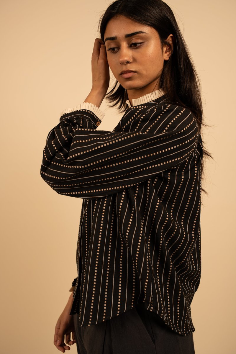 FOLD Stripe Dobby Shirt