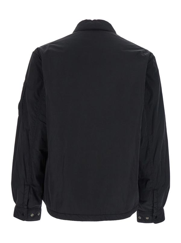 C.P. Company Overshirt Padded In Chrome Overshirt - Black | Garmentory