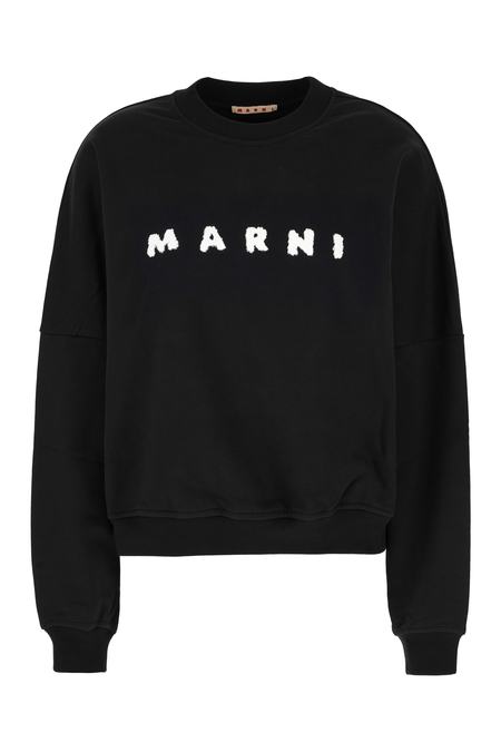★MARNI★ Crew Neck Sweatshirt Black FUMU0074PBUSCV79PDN99 F Marni Crewneck Sweatshirt Black | Cultizm
