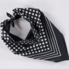 DUSHYANT. Archie Bandana No. 7 - Black and White Dots Bandana - Thumbnail 4