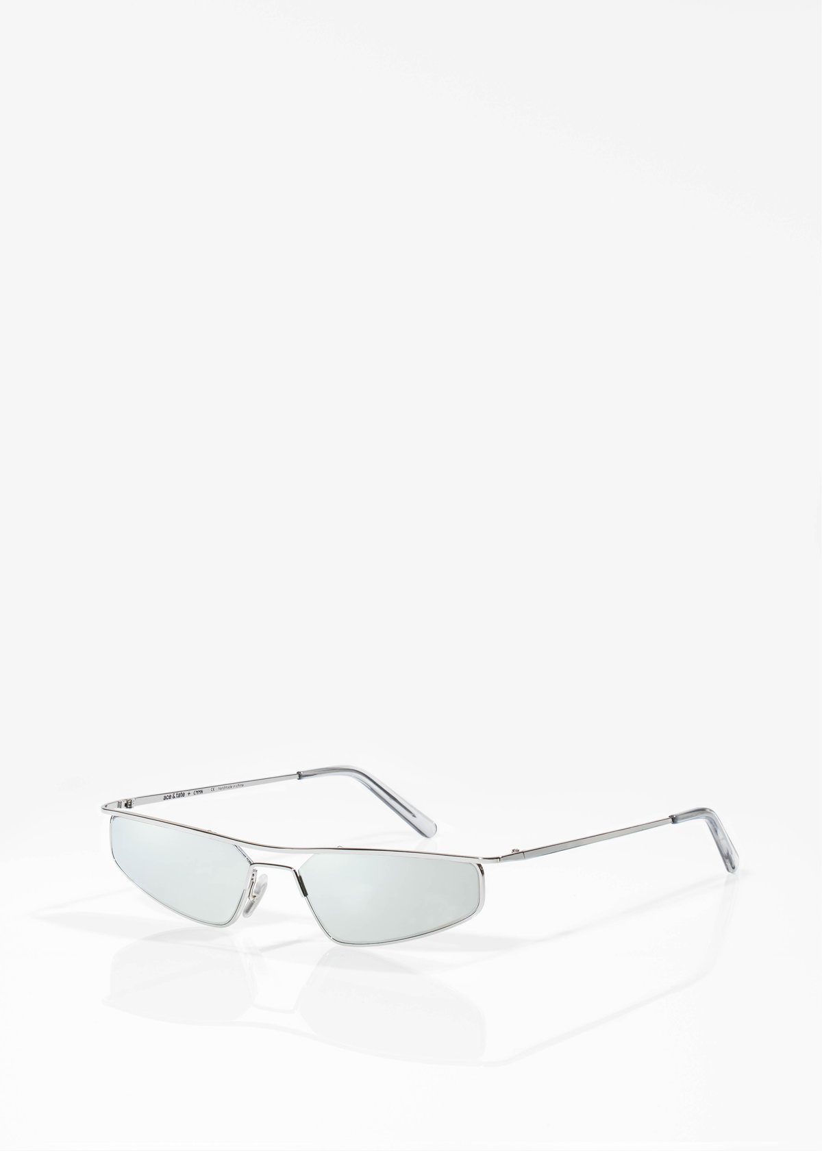Cmmn Swdn x Ace & Tate Neo Sunglasses - Silver | Garmentory
