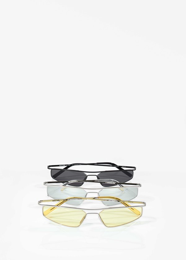 Cmmn Swdn x Ace & Tate Neo Sunglasses - Yellow | Garmentory