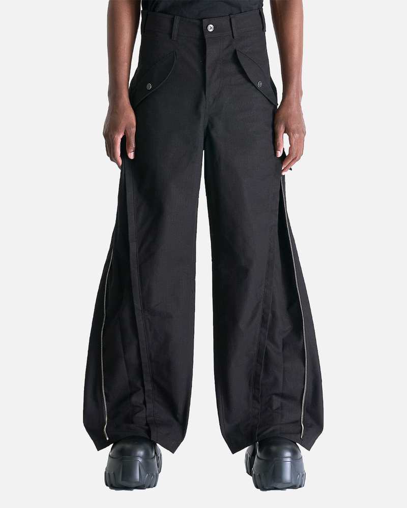 パンツ FFFPOSTALSERVICE Zip Trouser Black 32 3-Way Zip Trouser in Black/Black – SVRN