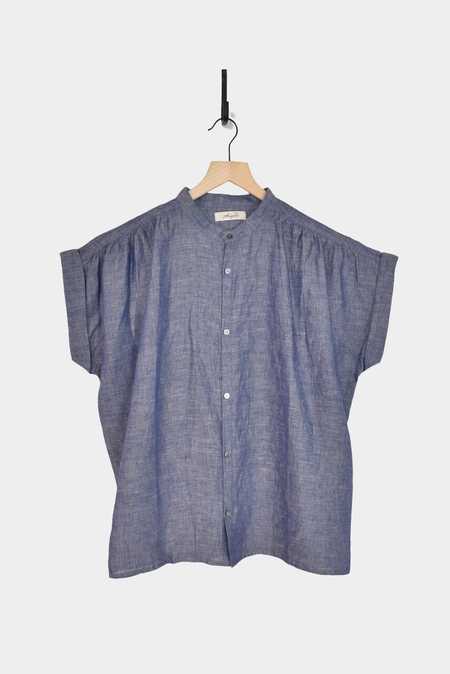 トップス ichi-Antiquites**cotton linen blouse Ichi Antiquities Linen Cotton Shirt – Cedar & Hyde Mercantile