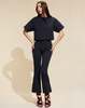 Cynthia Rowley Ella Bonded Scallop Pant - Black - Thumbnail 5
