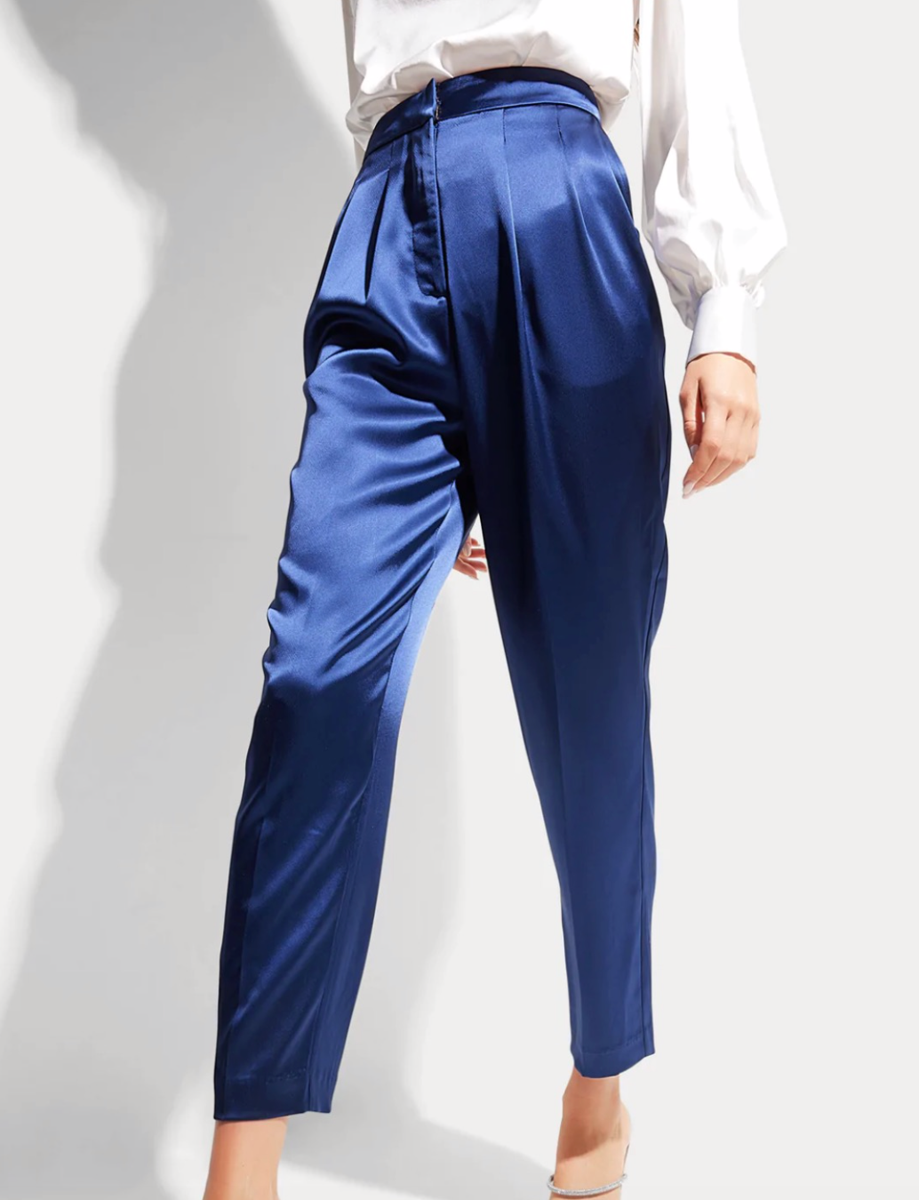 Generation Love Portia High Waisted Ankle Length Pants Navy