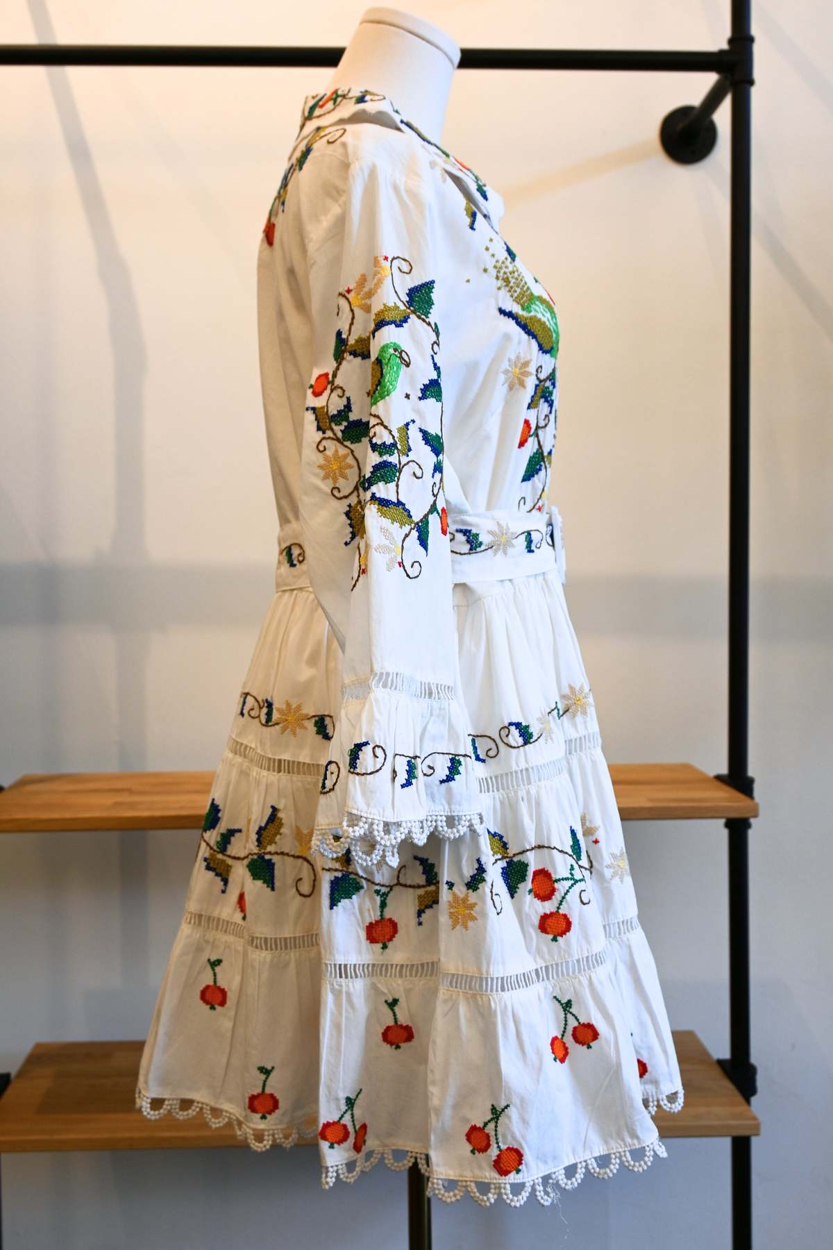 pitanga embroidered belted mini dress The Luxe Loop Farm Rio Pitanga Mini Dress