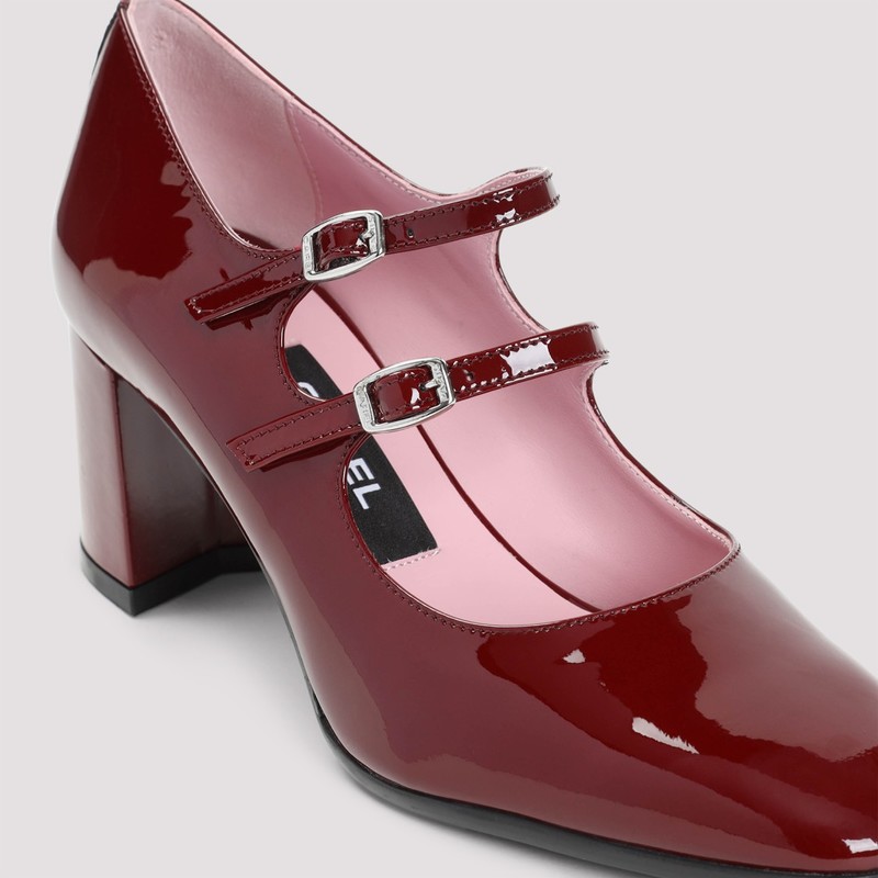 Carel Alice Mary Jane Pumps Burgundy Garmentory