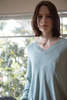 Erica Tanov Anna Pima Cotton V Neck Top - Thumbnail 9