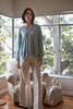 Erica Tanov Anna Pima Cotton V Neck Top - Thumbnail 10
