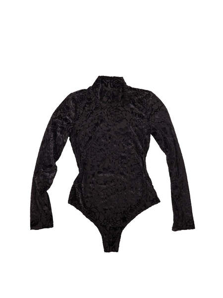 Simone Wild Lace Body Swan - Black | Garmentory