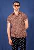 DUSHYANT. The Folk Short Sleeve Shirt - Ajrakh Diamond Print - Thumbnail 5