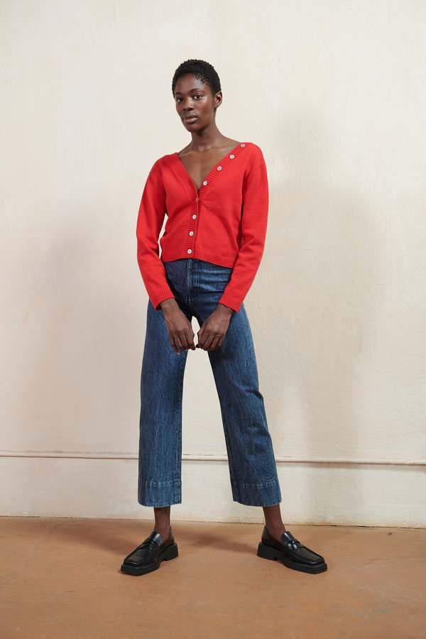 Maria Stanley BUTTON CARDI - Piquillo Maria Stanley BUTTON CARDI - Piquillo