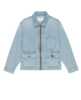 The Great. Zip Front Chore Jacket Dakota Wash Jacket - Thumbnail 6