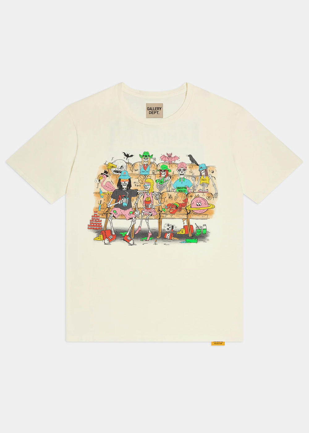GALLERY DEPT. Skeleton Beach Theatre T-Shirt - Lt Archival White