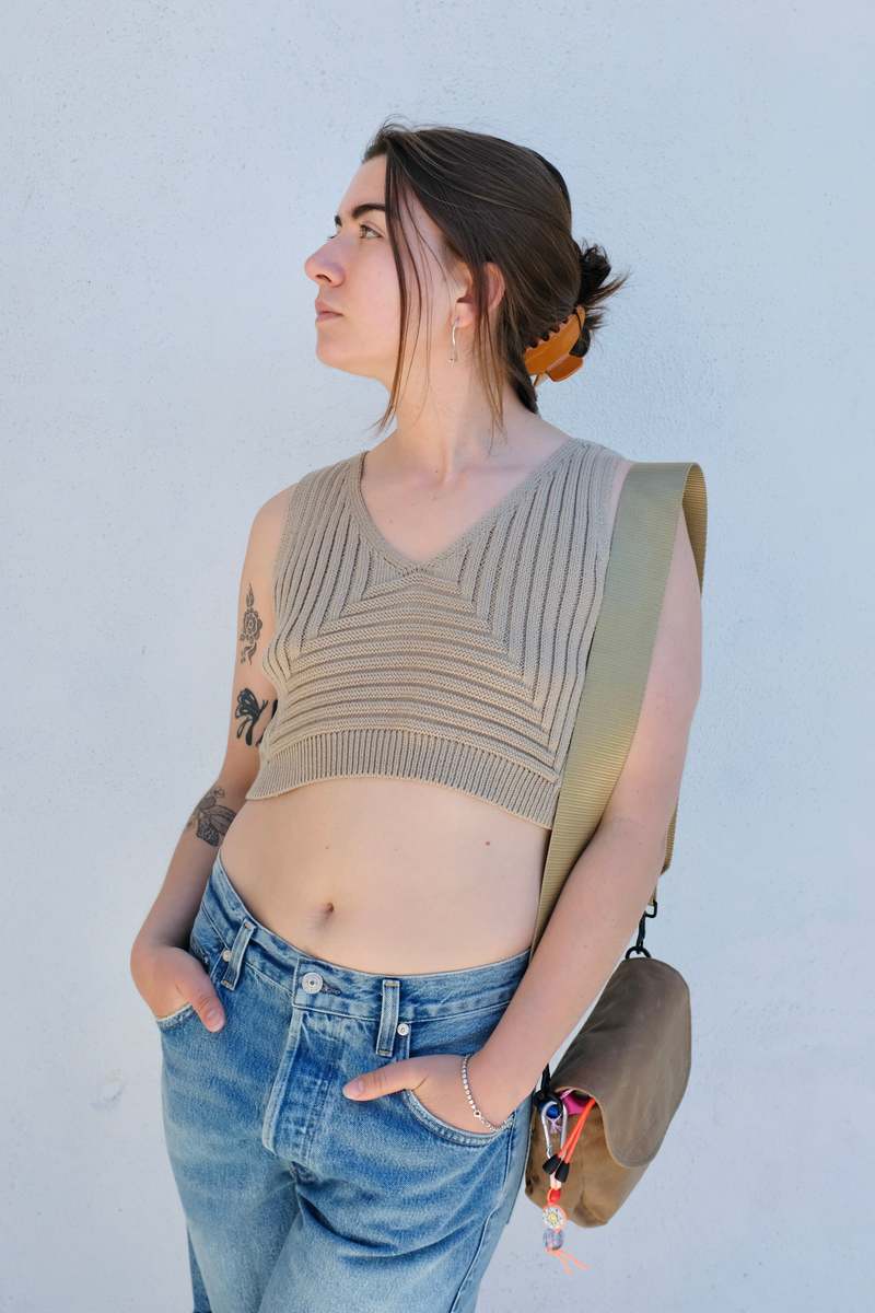 Atelier Delphine Cropped Rib Top Atelier Delphine Cropped Rib Top