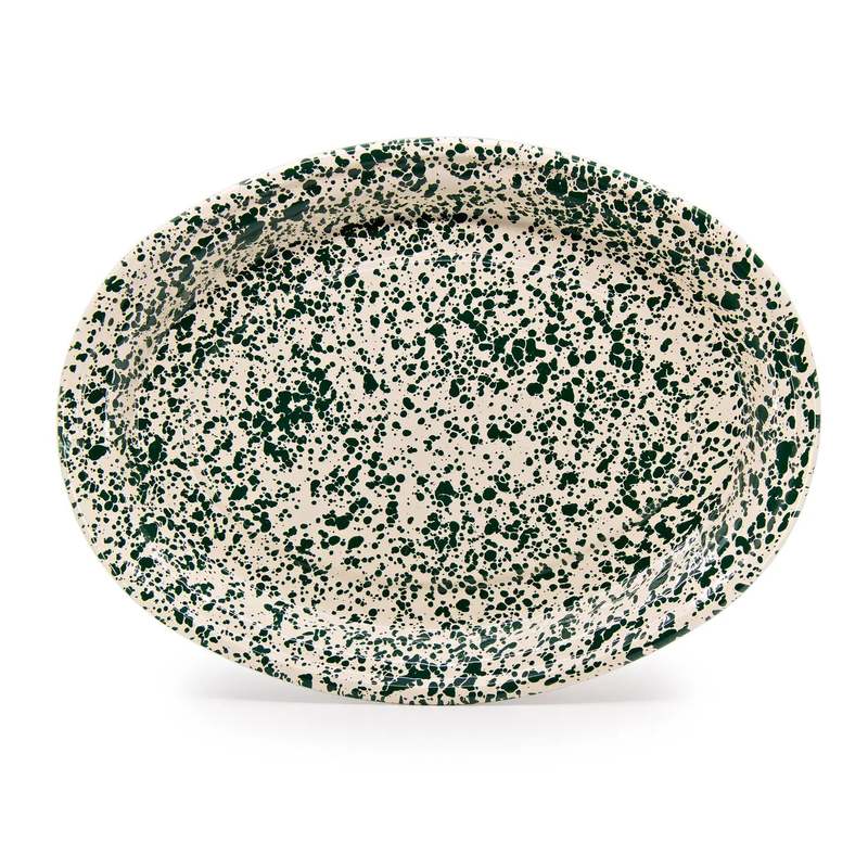 Crow Canyon Home Enamelware Oval Platter Crow Canyon Home Enamelware Oval Platter