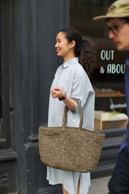 Sophie Digard | Fine Crochet Raffia Hat | Black