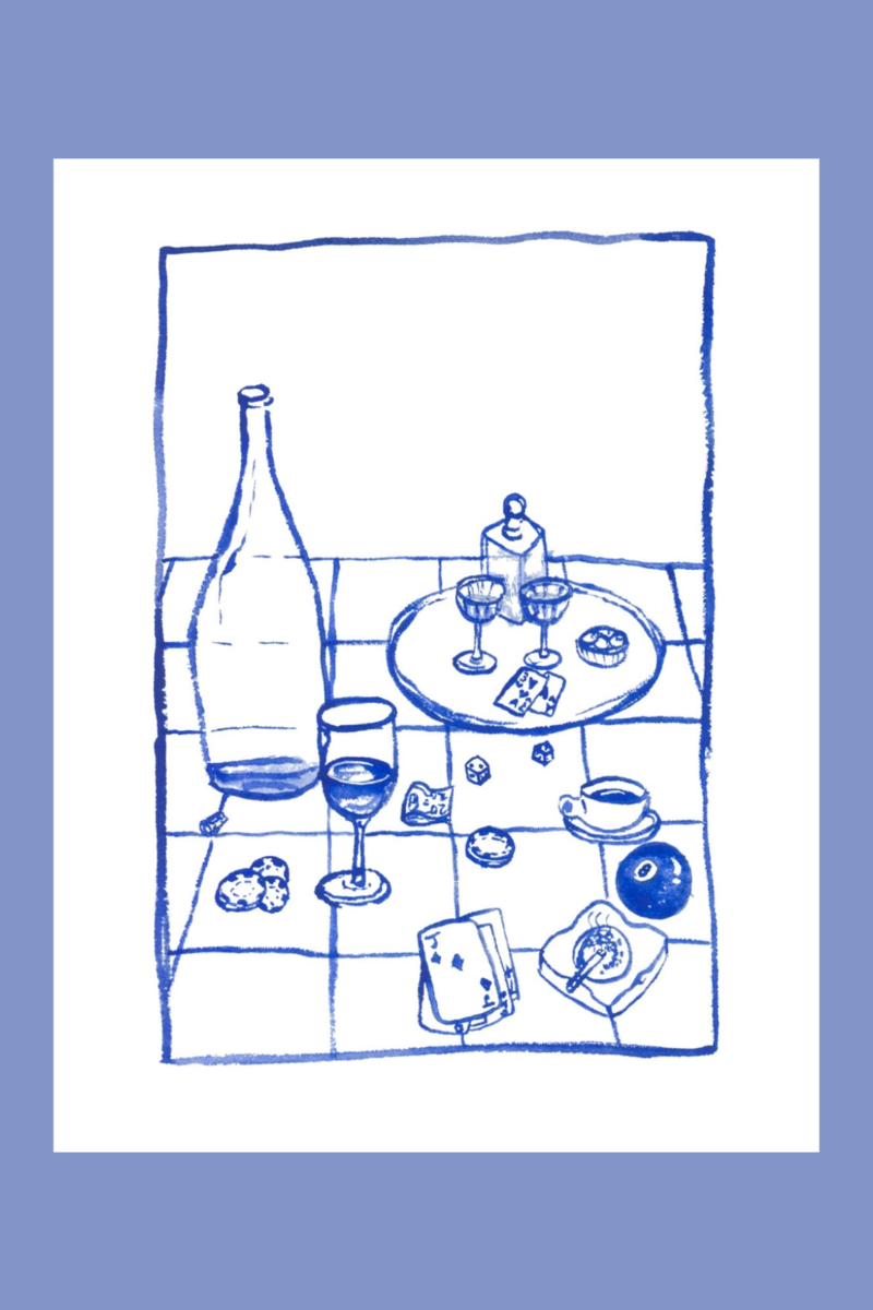 artxnikki Kitchen Line Drawing Print