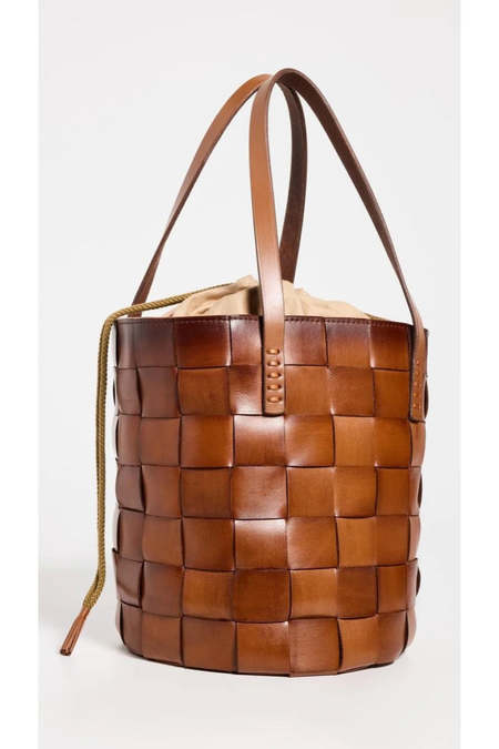 トートバッグ Dragon Diffusion Chunky Fellini Pochette Tan 8011-TAN Dragon Diffusion - Chunky Fellini Pochette Tan