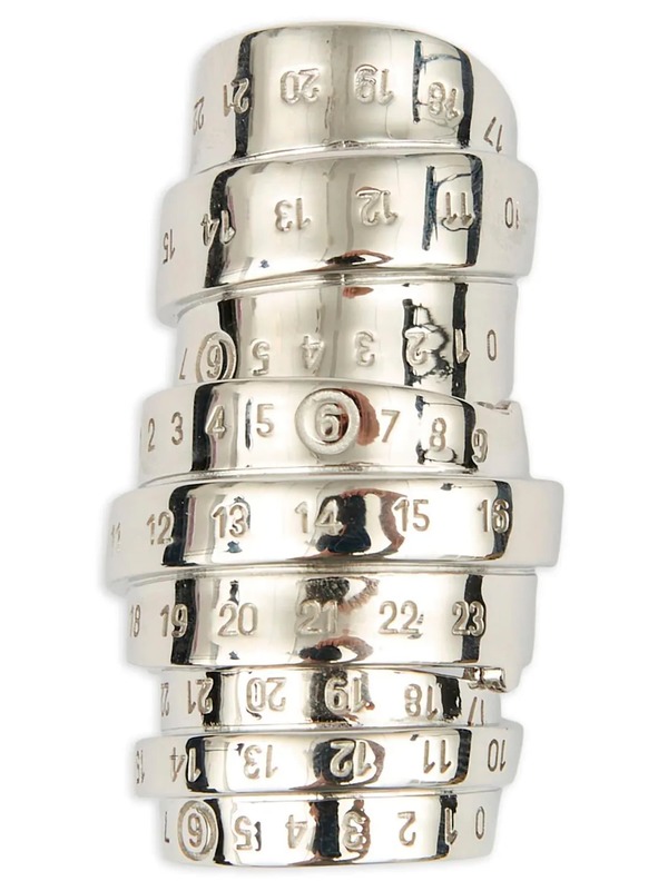 MM6 Maison Margiela Numeric Ring - Silver | Garmentory