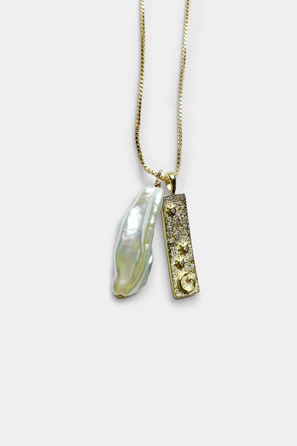 Katherine Rose Pearl & Pendant Necklace