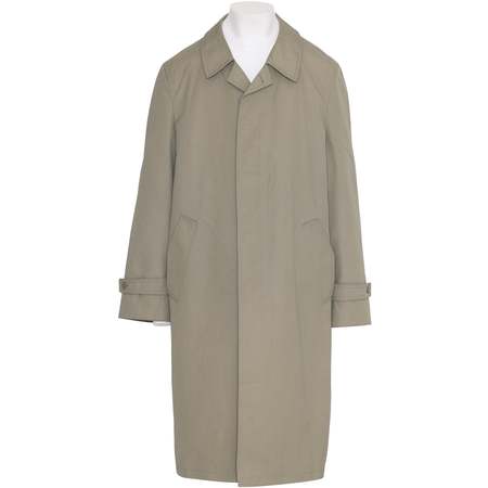 Auralee Brushed Alpaca Wool Melton Hooded Coat - Dark Olive