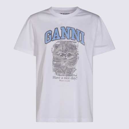 Ganni Light Stretch Jersey Ganni Fitted Tshirt - Peapod