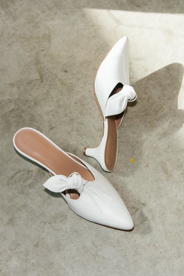 Maryam Nassir Zadeh Palo Mule - White | Garmentory