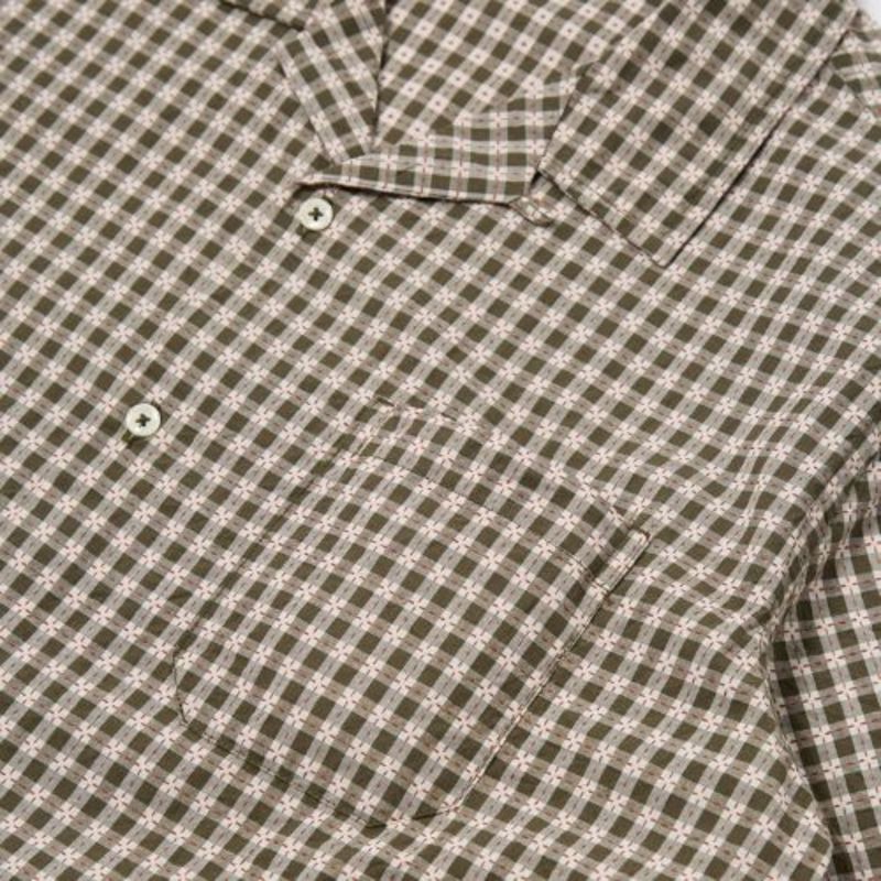Universal Works Road Shirt - Olive Dobby Check Universal Works Road Shirt - Olive Dobby Check