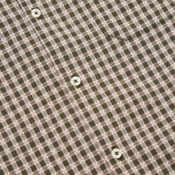 Universal Works Road Shirt - Olive Dobby Check Universal Works Road Shirt - Olive Dobby Check