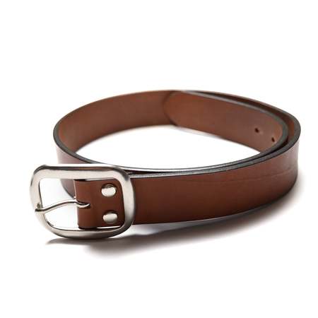 Pre - Loved] John Galliano Leather JG Belt - Black | Garmentory