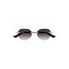 BOTTEGA VENETA Glaze Rimless Sunglasses - Gold/Grey - Thumbnail 1