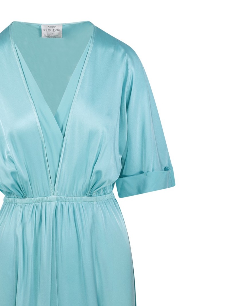 VIP【関税送料無料】希少 Forte_forte Blue half-sleeve dress Forte Forte Half Sleeve Dress - Blue | Garmentory