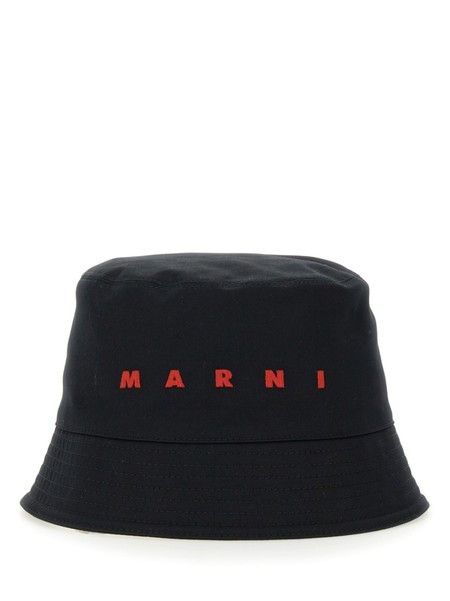 【送料&関税込】Marni Logo Rafia Bucket Hat Raffia bucket hat | MARNI | | Simons