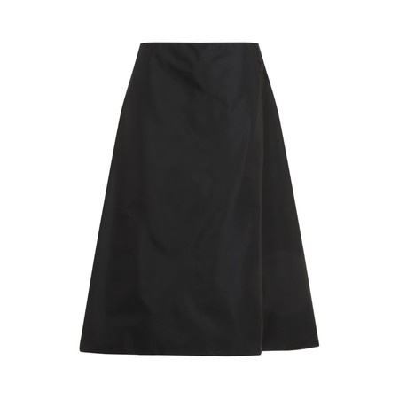 スカート Marni Black Wool Skirt Marni Tropical Wool Midi Skirt - Black | Garmentory