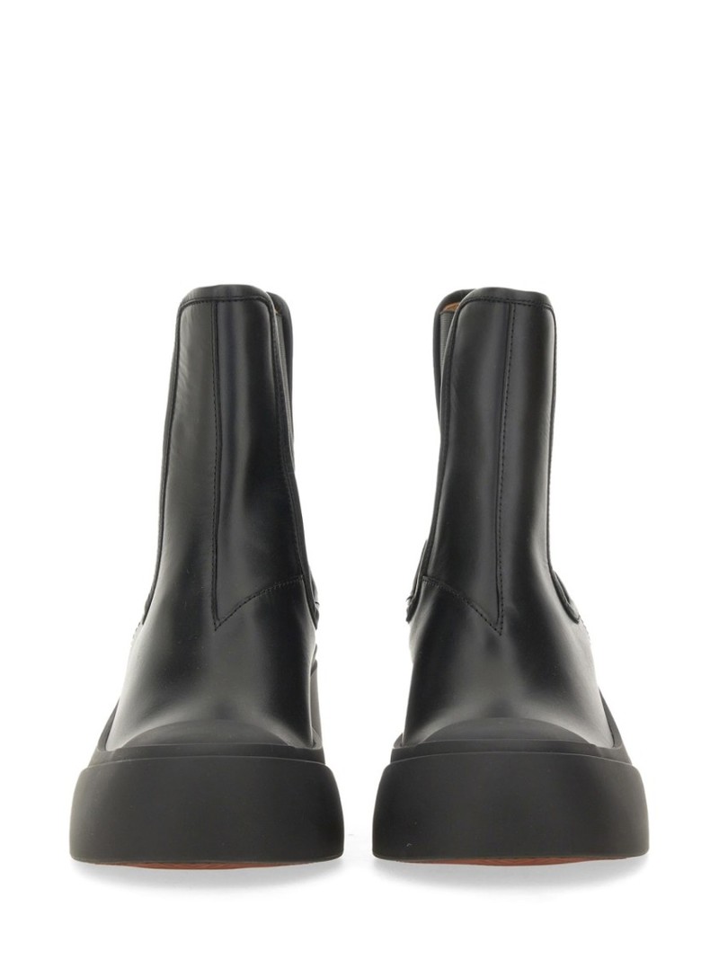 ブーツその他 Marni Block Heel Calf Leather Boots Marni Block Heel Calf Leather Boots - Black | Garmentory