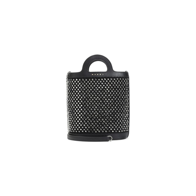 マルニ Marni Tropicalia Nano Bucket Bag Marni Tropicalia Nano Bucket Bag - Black | Garmentory