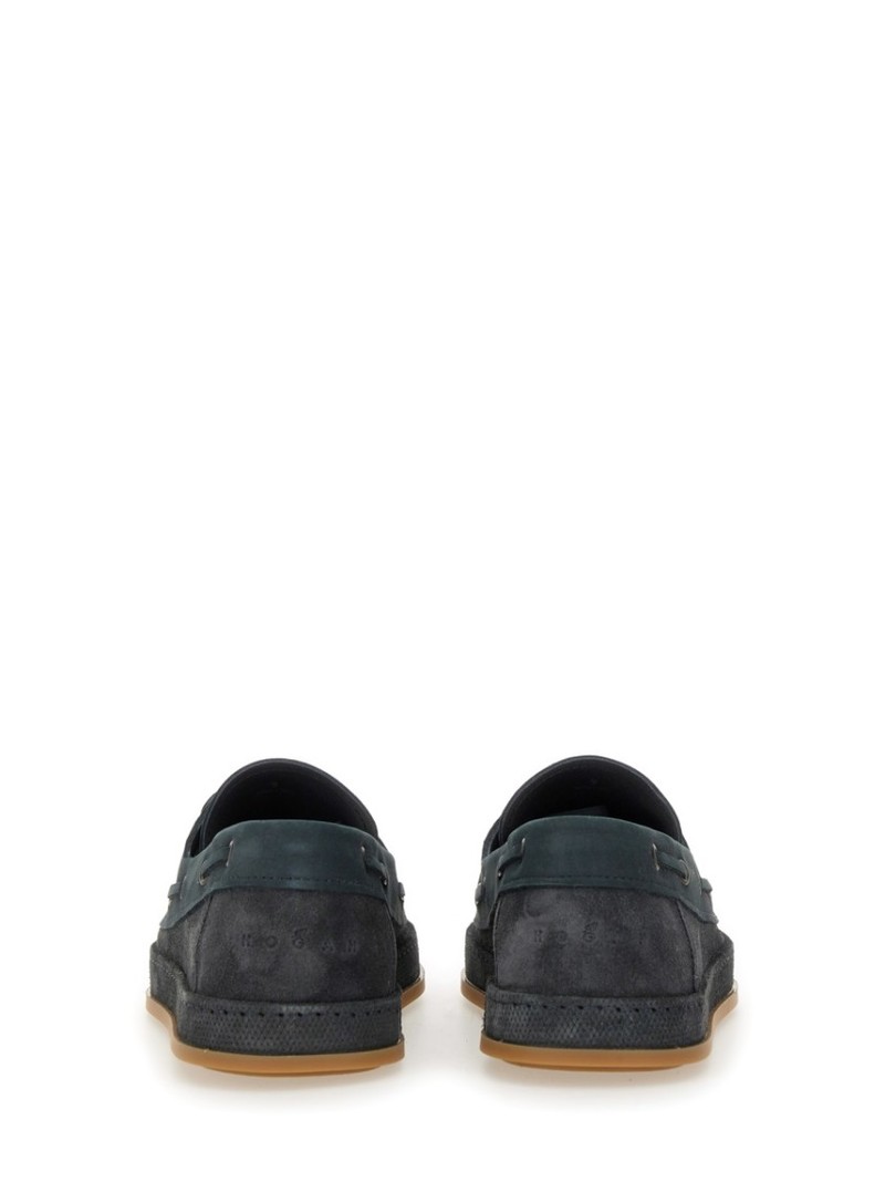 Hogan Leather Boat Moccasin Loafer - Black | Garmentory display picture 3