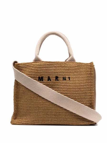トートバッグ Marni Large \"East/West\" Tote Bag - Cream Marni Large East/West Tote Bag - Cream | Garmentory
