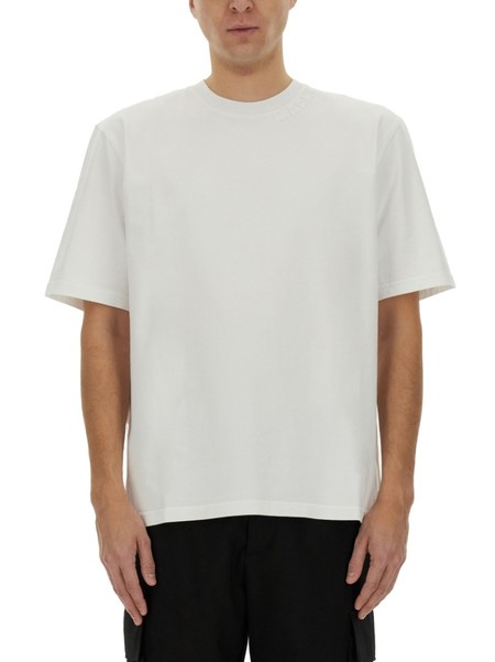 【関税&送料込】Marni Oversize Fit T-Shirt White organic cotton oversized T-shirt with Marni patches