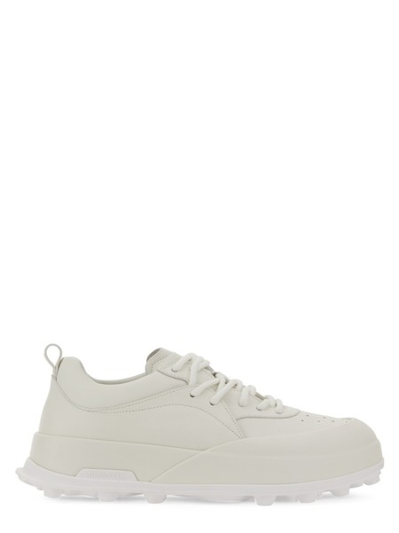 スニーカー Jil Sander White Leather And Suede Moon Sneakers JIL SANDER Moon suede and shell sneakers | NET-A-PORTER